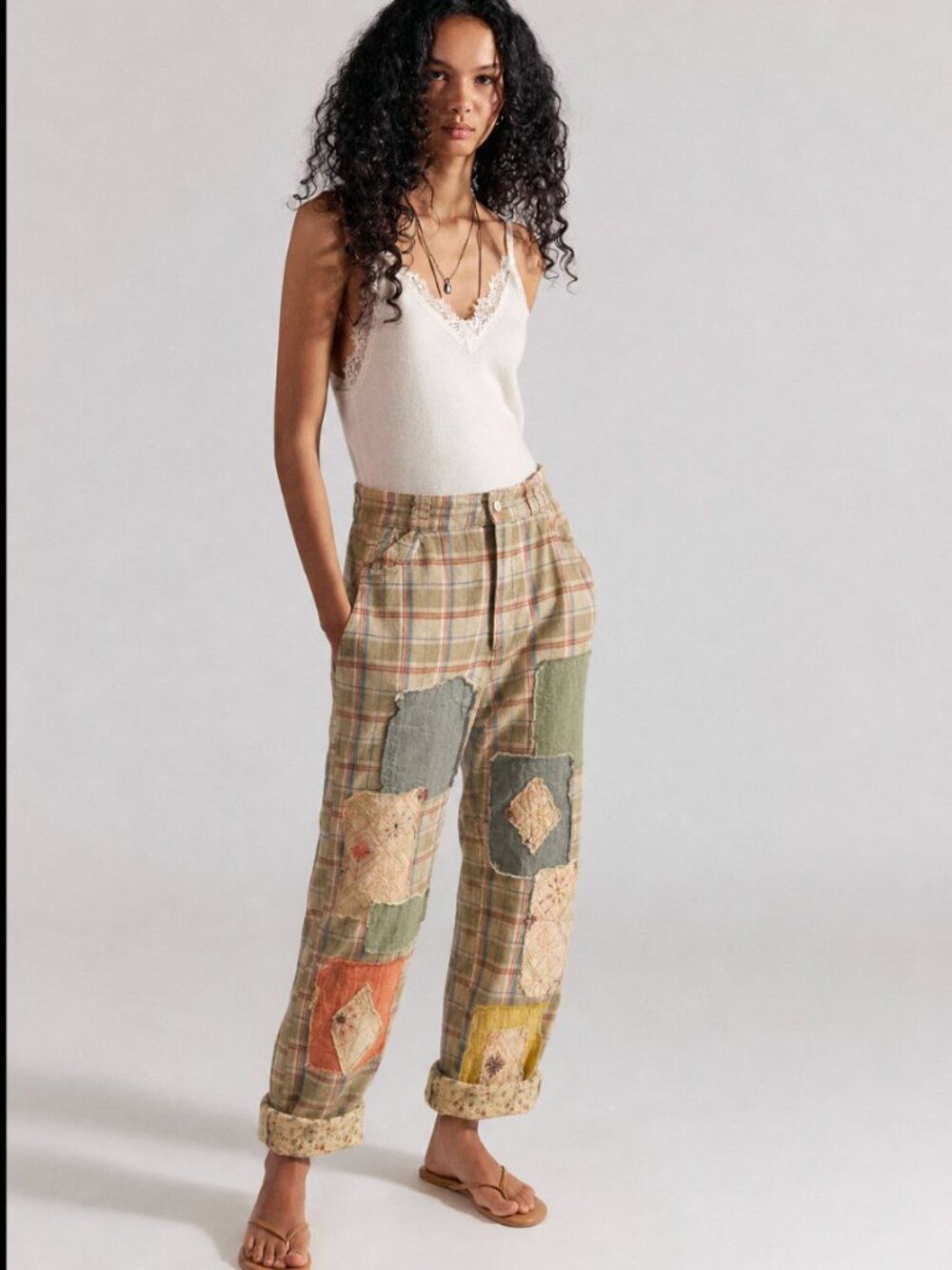 JADED GYPSY TRAVELING ON PATCHED PANT